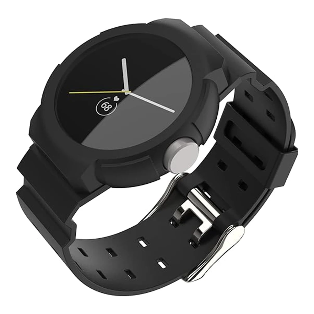 Gehäuse + Band für Pixel Watch 2-Armband, Zubehör, Sport-Smartwatch, integriertes Silikon-Armband, Correa für Google Pixel Watch