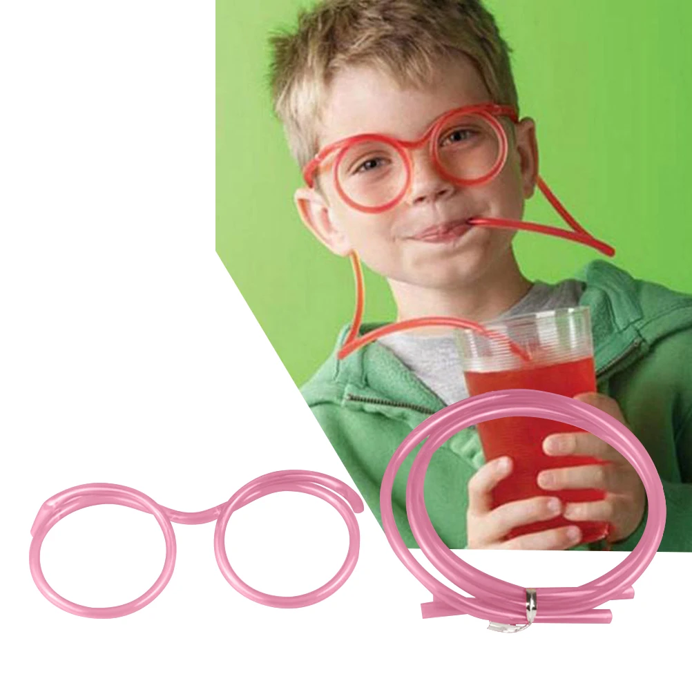 

Funny Kids Straw Tube Tool Party Bar Supplies Creative Art Diy Modeling Art Modeling Straw Drink Gadget Random Color