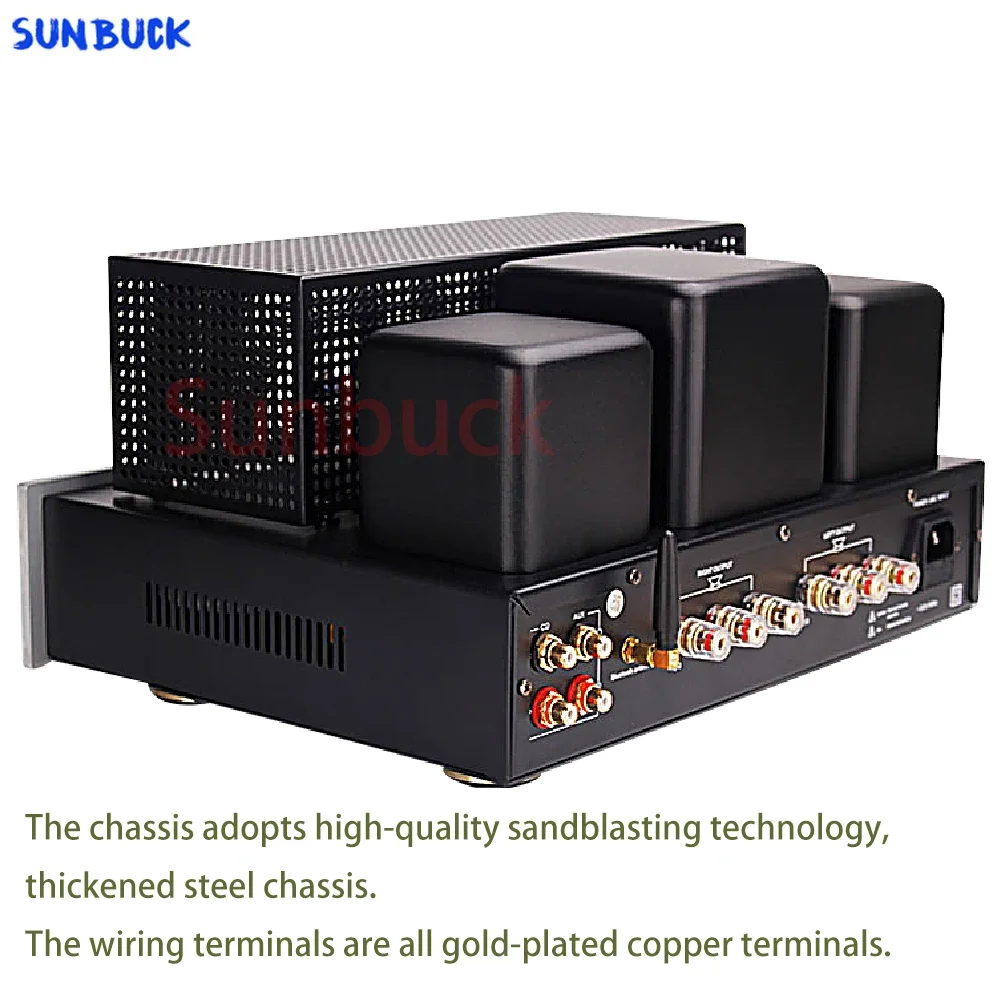 High-Fidelity-Bluetooth 12 W + 12 W 6P15 6H1N reiner Röhren-Push-Pull 2.0-Röhrenverstärker