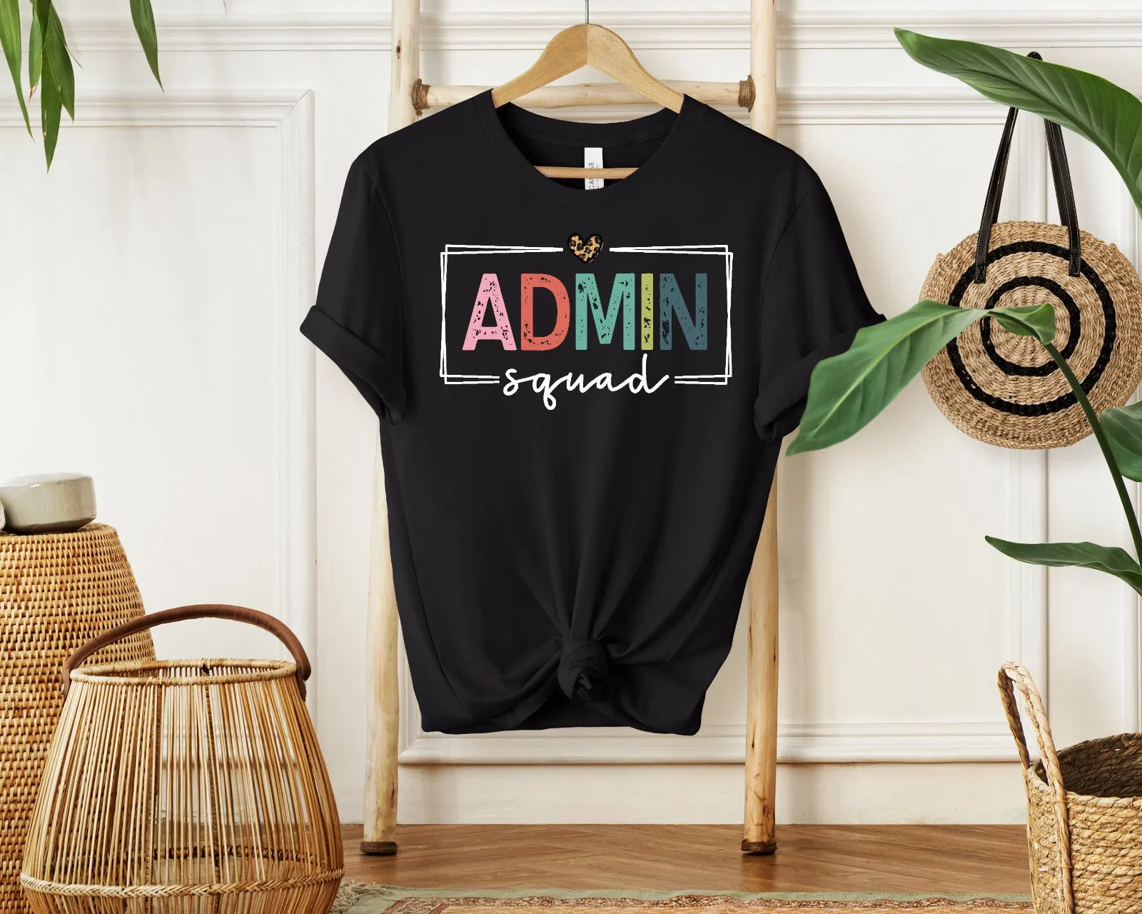 Admin Squad T Shirt Administrative Assistant School Secretary Office Team Matching