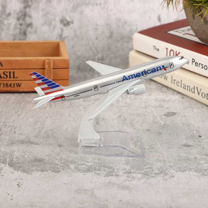 16CM Scale 1:400 Metal Airplane Replica American Boeing 777 Alloy Airplane Model Diecast Aircraft Aviation Collectibles Toy