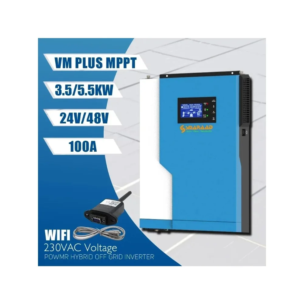 3500W 5500W 220V No Need Battery Off Grid Inverter Pure Sine Wave 24V 48V MPPT 100A Solar Inverter Max 500VDC PV Input With WIFI