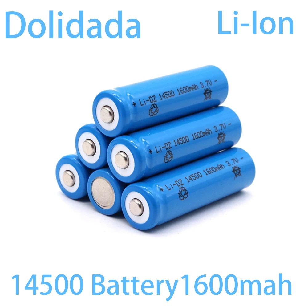 14500 AA Battery 3.7v 1600mah Lithium Batteries Li-ion Rechargeable Batteries Portable Bateria For Electric Shavers Toys