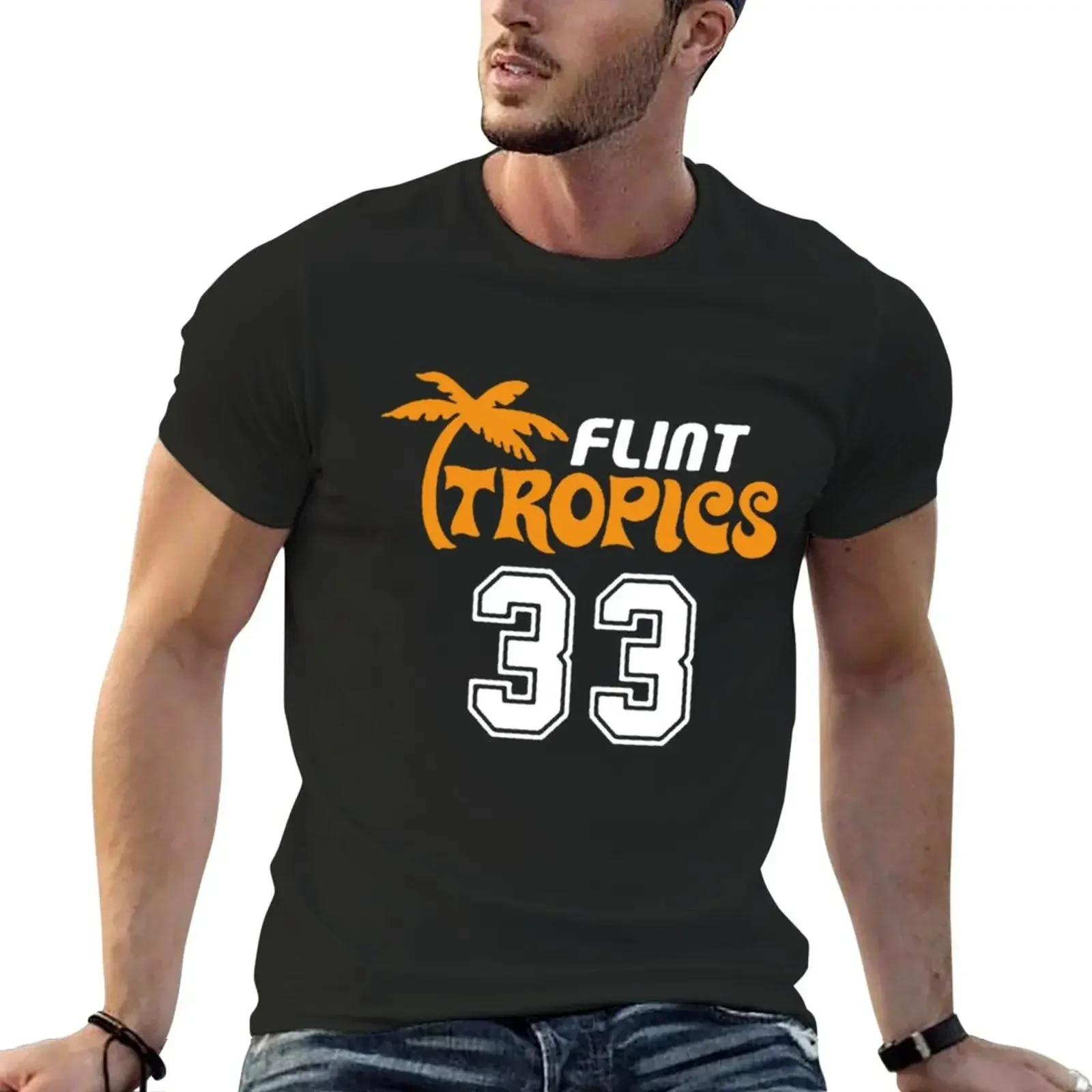 

Flint Tropics T-Shirt hippie clothes plus sizes anime clothes men clothings