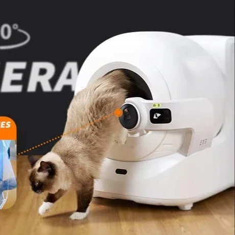 Automatic Cat Litter Box Petkit  Smart App Control for Effortless Self-Cleaning Litter