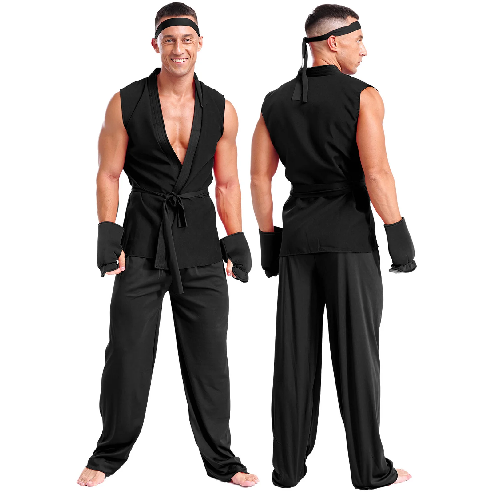 

Adult Mens New Wrestling Boxing Fighter Costume Cool Casuale Jumpsuit Male Daily Street Fashion Outfit Look Fancy Party Dressup