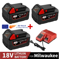 18V 12.0Ah Replacement for Milwaukee M18 XC Lithium Battery 48-11-1860 48-11-1850 48-11-1840 48-11-1820 Rechargeable Batteries