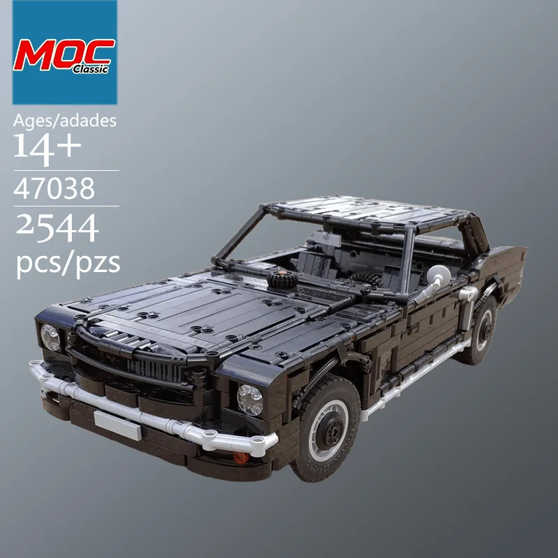 Specially Customized MOC Classic Muscle Car Technic Model 1:21 Replica of the Original Car Trendy Educational Toys Holiday gifts