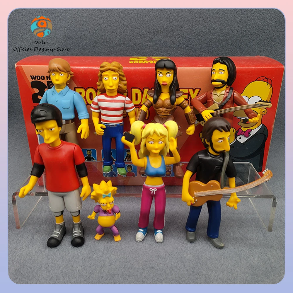 Neca The Simpsons Movable Action Figure 25th Anniversary Collectible Doll Cartoon Anime Figures Desk Decoration Gift For Kids