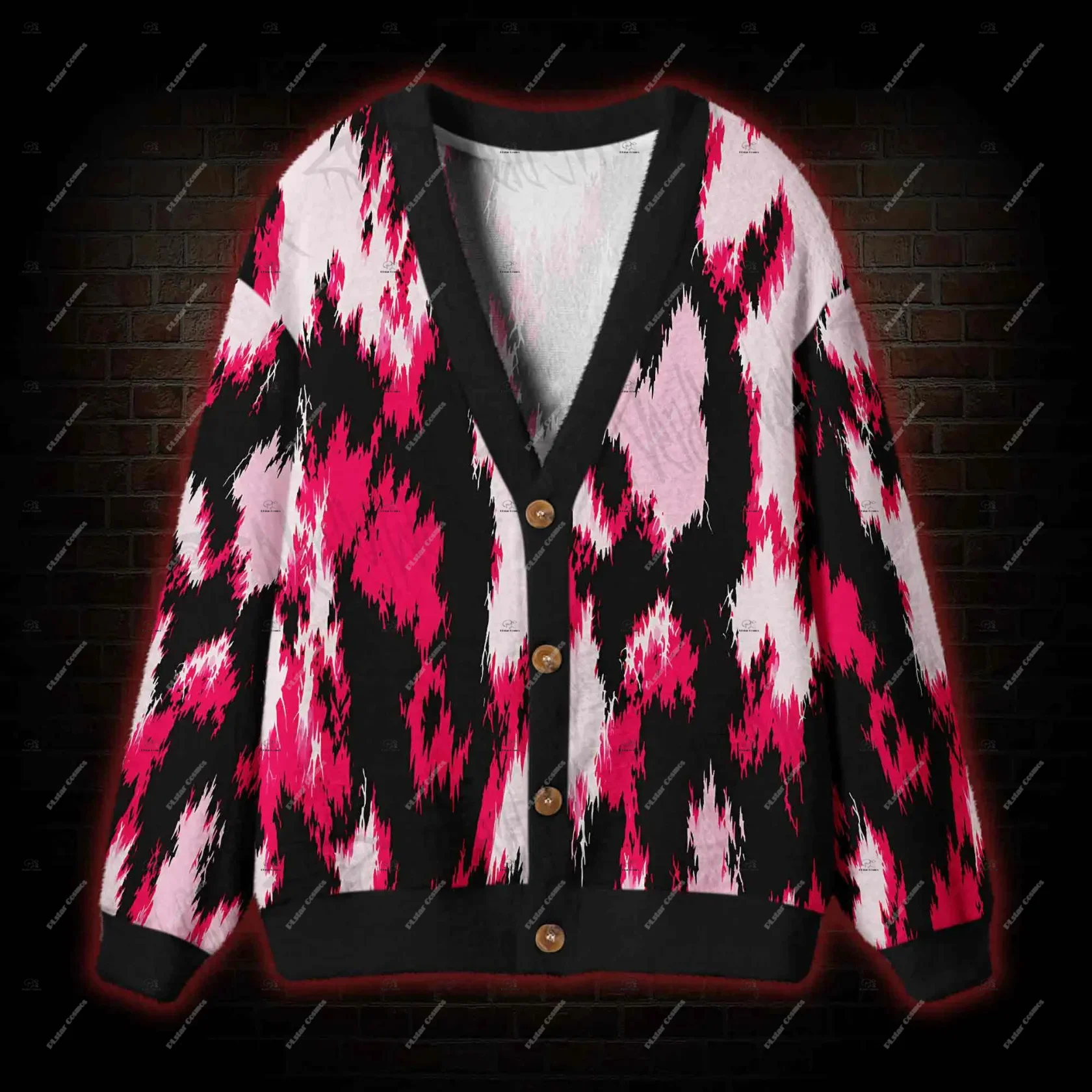 Christmas Halloween Witch Dark Style Outfit Vintage Cardigan Sweatshirt 3DPrint Harajuku Streetwear Casual Funny Long Sleeves Q7