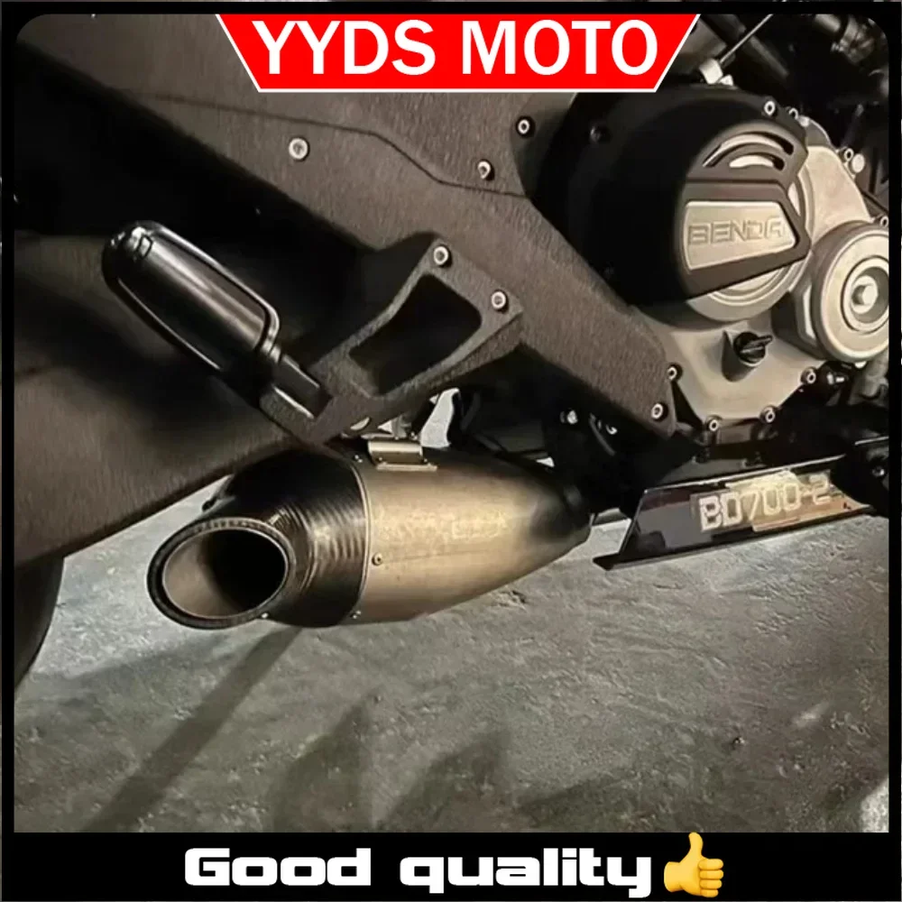 

Suitable for Benda LFC700 motorcycle exhaust system front connecting rod connecting pipe motorcycle muffler pipe four exhaust pi