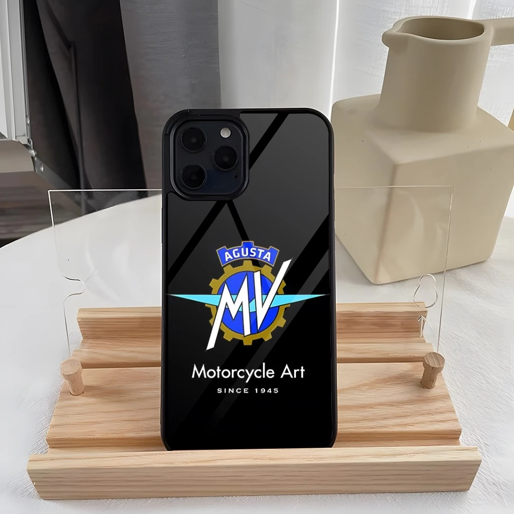 

Motorcycle MVAgusta Phone Case Silicone PC+TPU Case For IPhone 16 15 14 11 12 15 13 Pro Max 8 7 6 Plus X SE XR Hard Shell Fundas