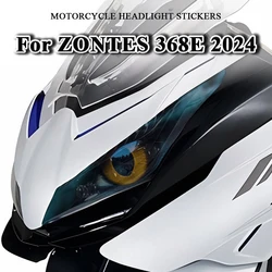 Motorcycle Headlight Stickers Accessories For ZONTES 368E ZT368E 368 E 368e 2024 Waterproof Motorbike Headlamp Protective Decals