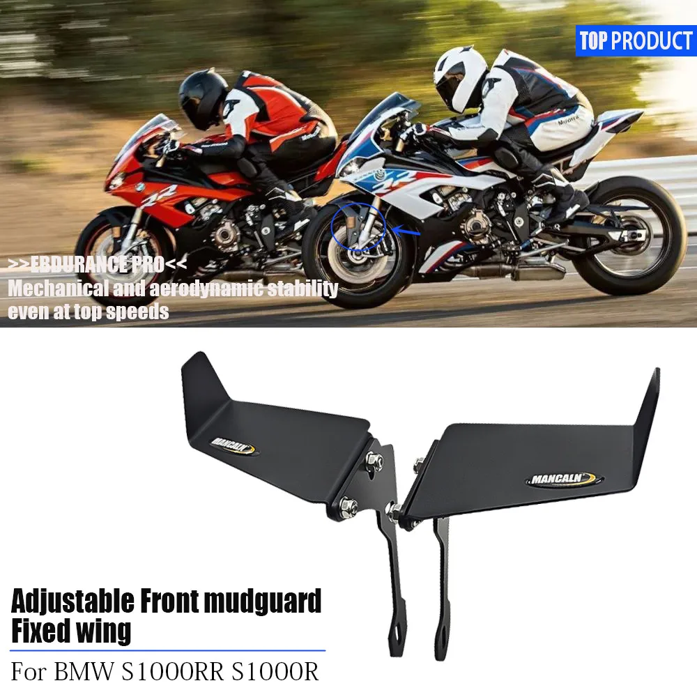 For BMW S1000RR HP4 S1000R M1000R front fender adjustable front fixed wing aerodynamics fixed wing new spoiler 2009-2023