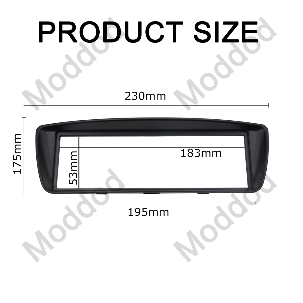 One Din Audio Fascia pour Citroen C1, Toyota Aygo Ab, Gradué 107, Radio, GPS, DVD, Stéréo, CD Panel, Dash Mount, Trim Kit, Bezel Frame