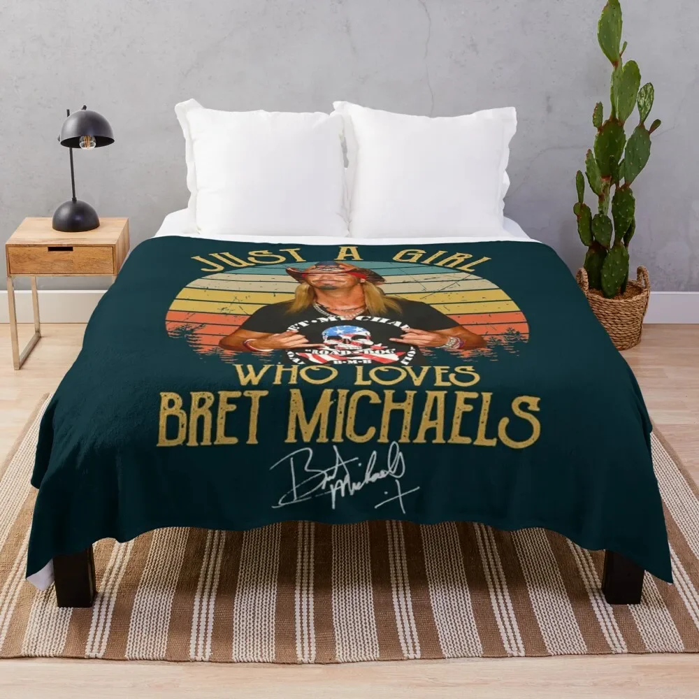 

Gift Idea Michaels Male Singer Bret Songwriter Funny Graphic Gifts Throw Blanket Air Conditioner Soft Blanket for Office Home