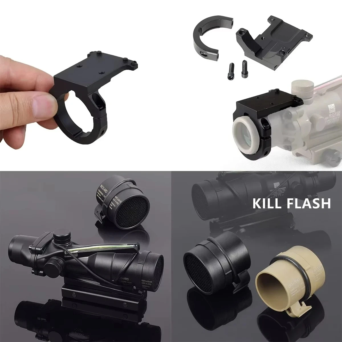 

Тактический прицел 1X32 4X32 Killflash, металлическая сетчатая крышка, красная точка, крепление для прицела для 4x32, аксессуар для охотничьего снаряжения