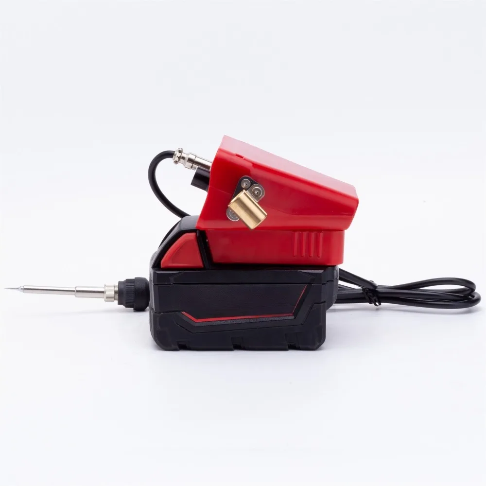Portable T12 Intelligent Digital Soldering Iron Welding Station for Milwaukee 18V/20V Lithium Battery for DIY Repair（No Battery