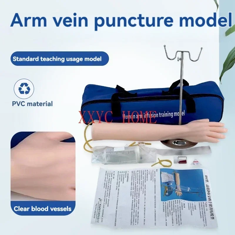 Venous Puncture Infusion and Intramuscular Injection Training Arm Model Nurse Blood Drawing Practice Injection Arm Model