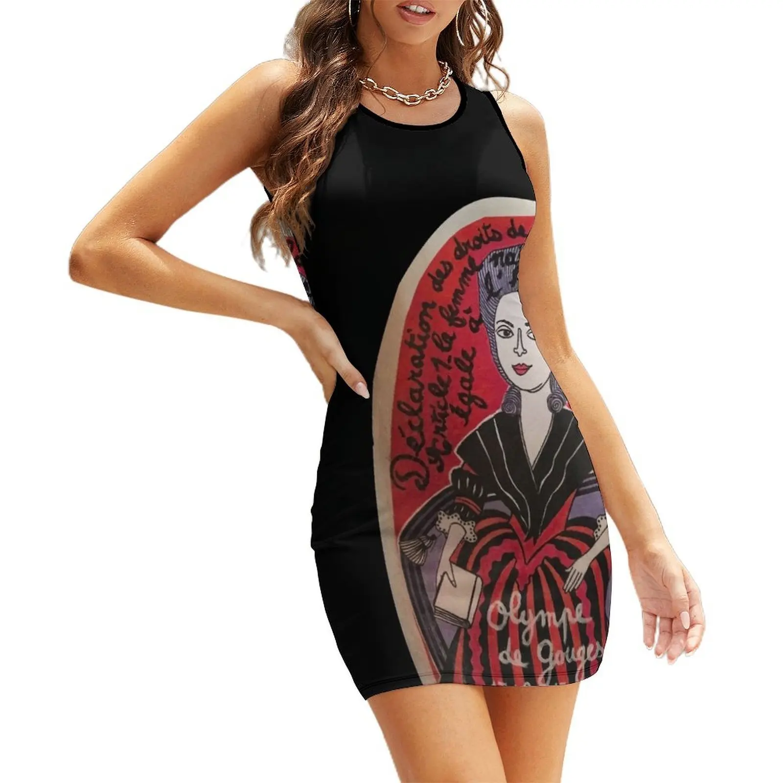 

Olympe de Gouges street art Sleeveless Sundress dresses for official occasions summer dresses womens 2025 dress for women summer
