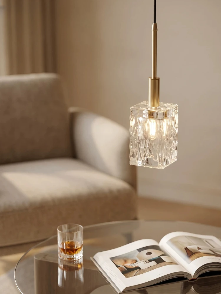 Modern Crystal Pendant Lamp Gold Creative Bedside Mini Hanging Lamp Indoor LED Decor Light For Living Room Dining Table Kitchen - view 2
