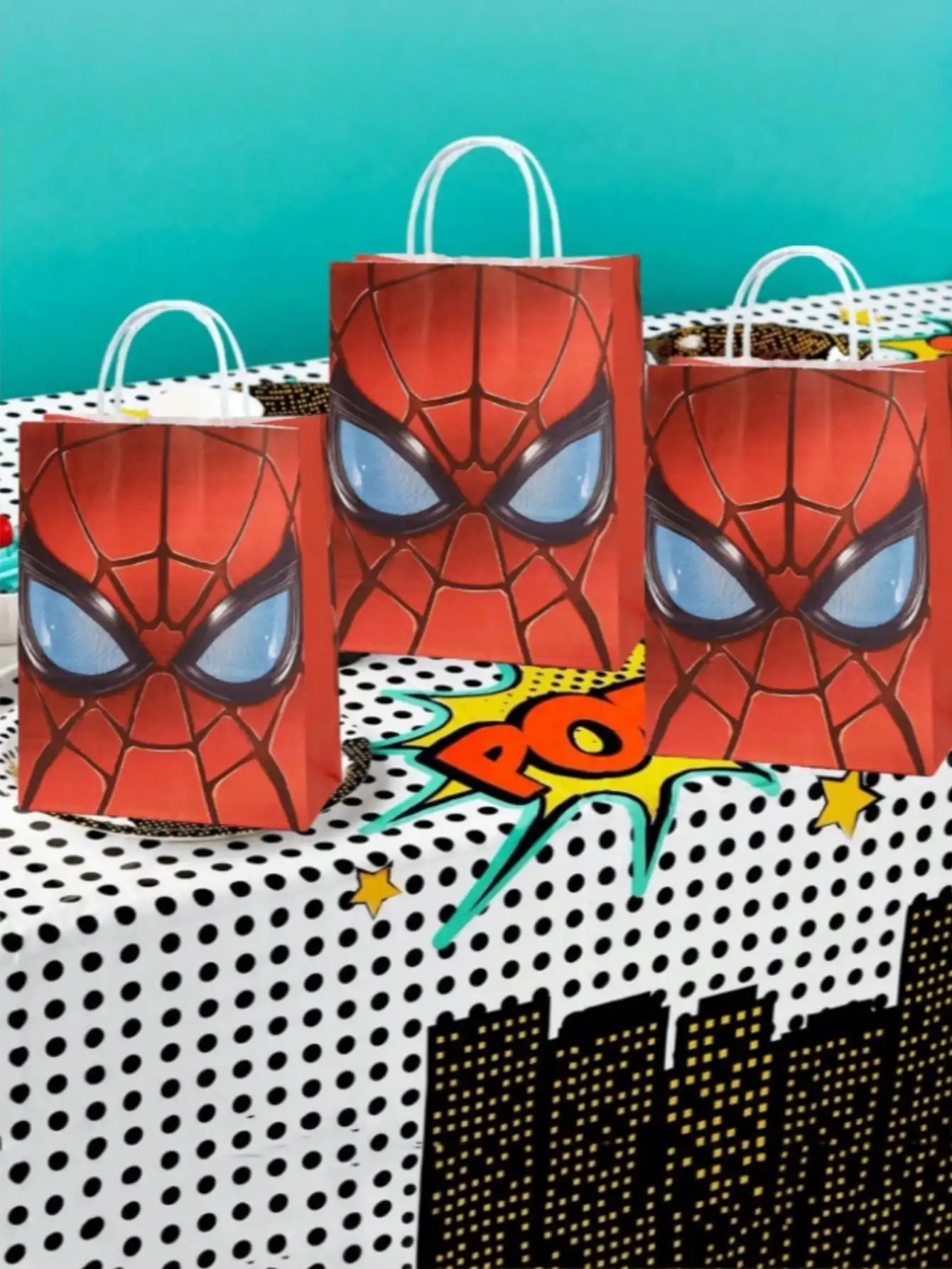 3/6/12 stuks Disney Spider Man thema cadeauzakjes, verjaardagsfeestje decoratiezakjes geschikt voor het opbergen van geschenken Chriamas