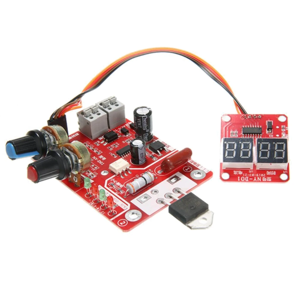 A84E-NY-D01 Spot Welder Control Board 40A 100A Digital Spot Welding Machine Time & Current Control Display Spot Welder