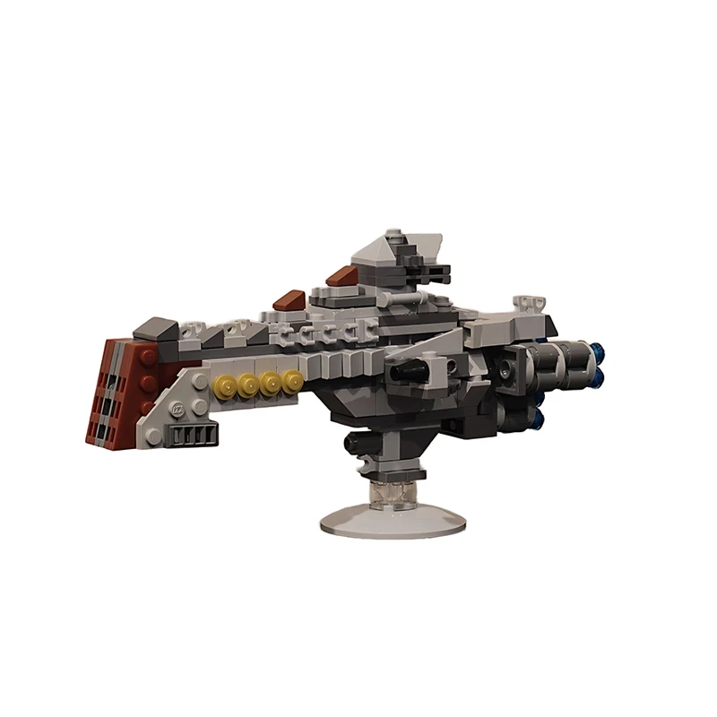 Popular Game Mars Battlecruiser Model MOC-96661 Battlefleet Building Blocks Technology Bricks Toy Birthday Gifts For Children