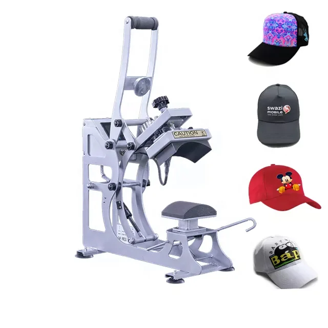 Open Heat Transfer Sublimation hat Heatpress Machine  Cap Press