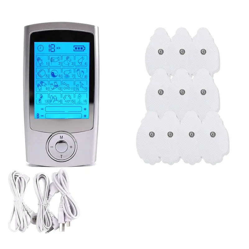 16 Modes Electrical EMS Acupuncture Massager Body Pulse Massage Tens Muscle Stimulator Digital Therapy Electrostimulator-A54Q