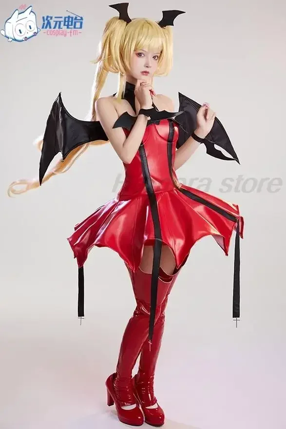 Anime Shugo Chara Tsukiyomi Utau Duivel Cosplay Kostuum Vrouwen Sexy Jurk Outfits Halloween Uniform Carnaval Party Kostuums Cos