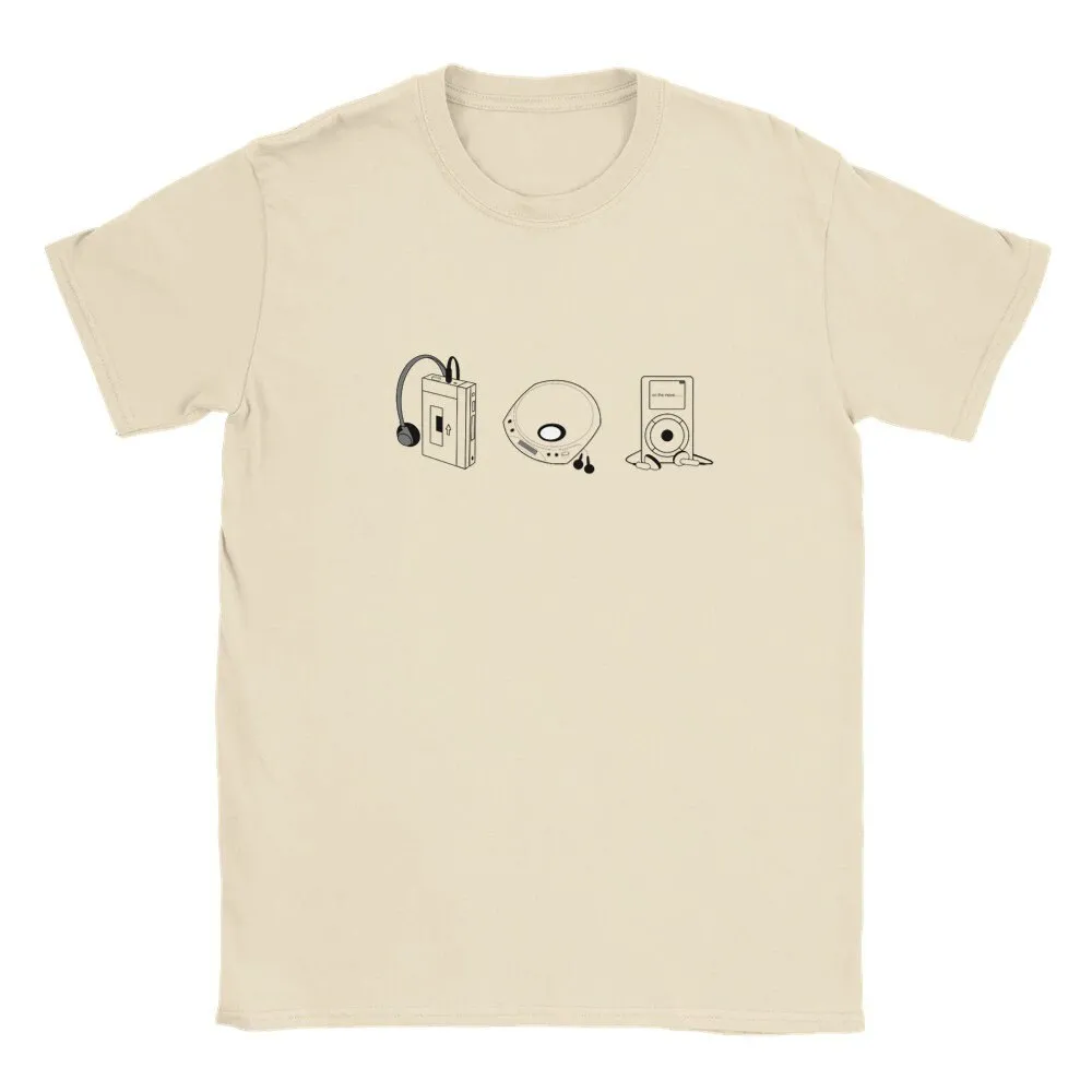 Music Lover T Shirt Walkman For Him Birthday Personal Stereo Tee Her