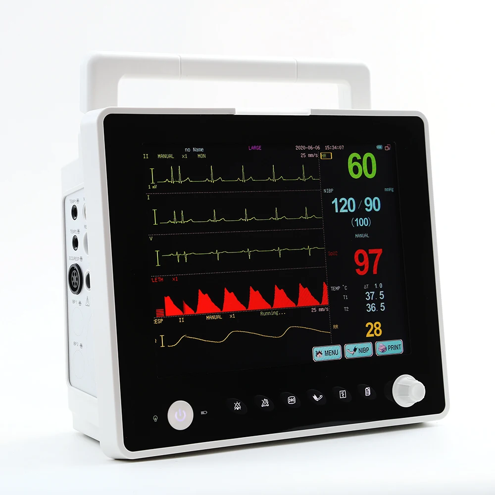 Veterinary Equipment: PPM-T10V High Precision 10.4inch Animal use Blood Pressure Veterinary Anesthesia Monitor with Touch Screen