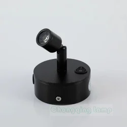 LED 미니 라이트 무선 충전식 스포트라이트 유리 디스플레이 케이스 램프, 쥬얼리 핸드 전시 카운터 스포트라이트, 블랙, 실버, 3W