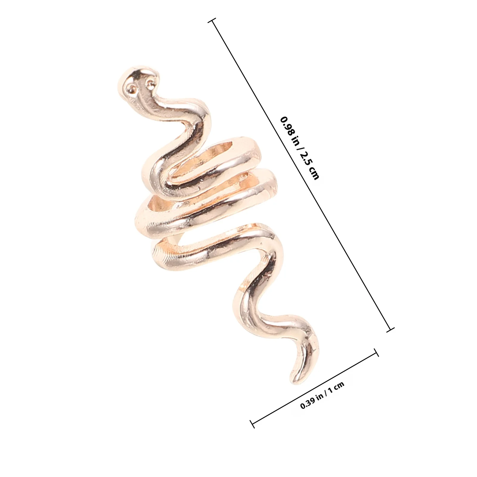 10 個ユニークなスパイラルヘアコイルヘビ形ドレッドヘアビーズ三つ編みアクセサリーパンクスタイル女の子女性編組ヘアクリップ