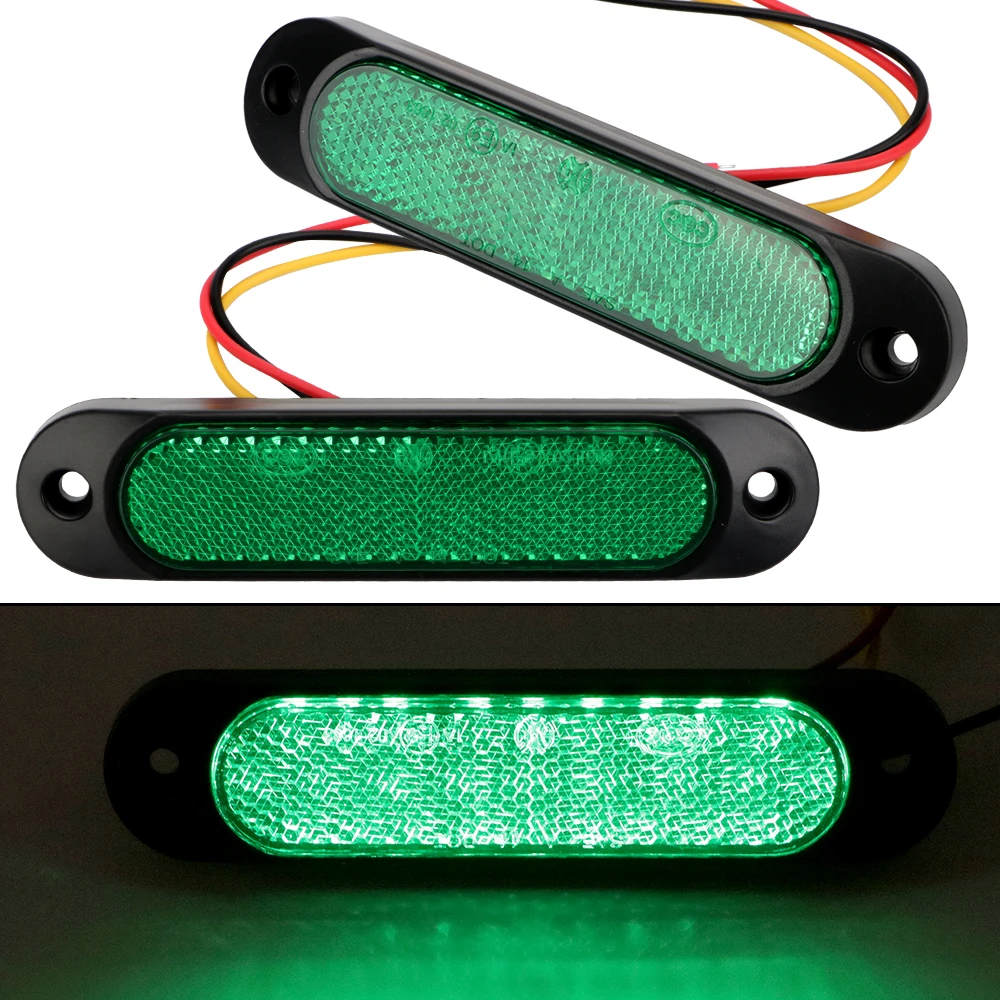 1 Pair 27 LEDs Marker Lamp Truck Accessories Constant + Strobe Lighting Truck RV Lights Marine Yacht Side Light