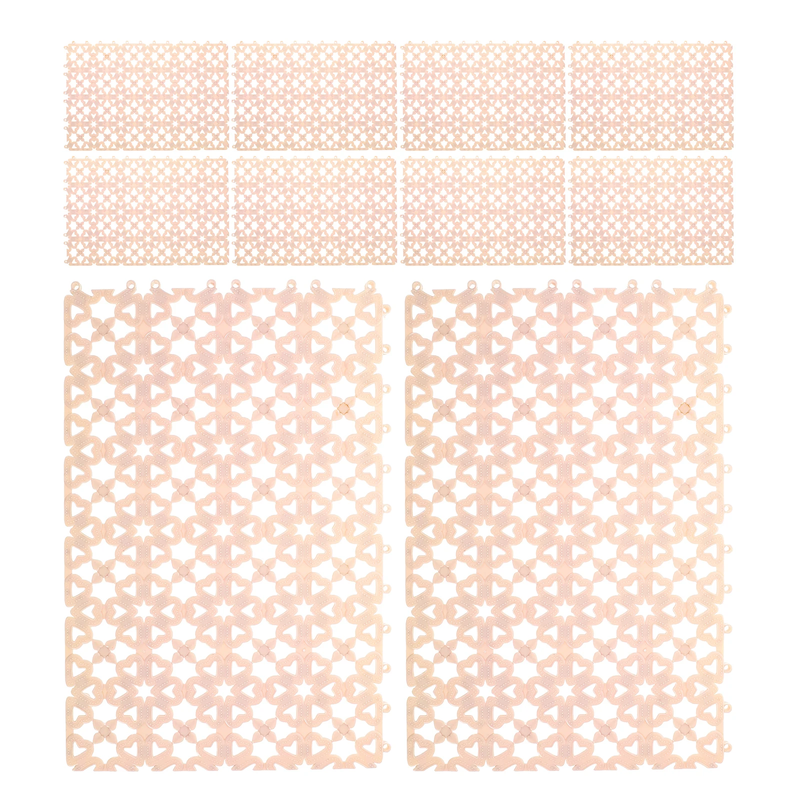 

10Pcs Rabbit Cage Floor Mats Durable Plastic Feet Pads for Small Animals Bunny Hamster Rat Chinchilla Pet Cage Mat