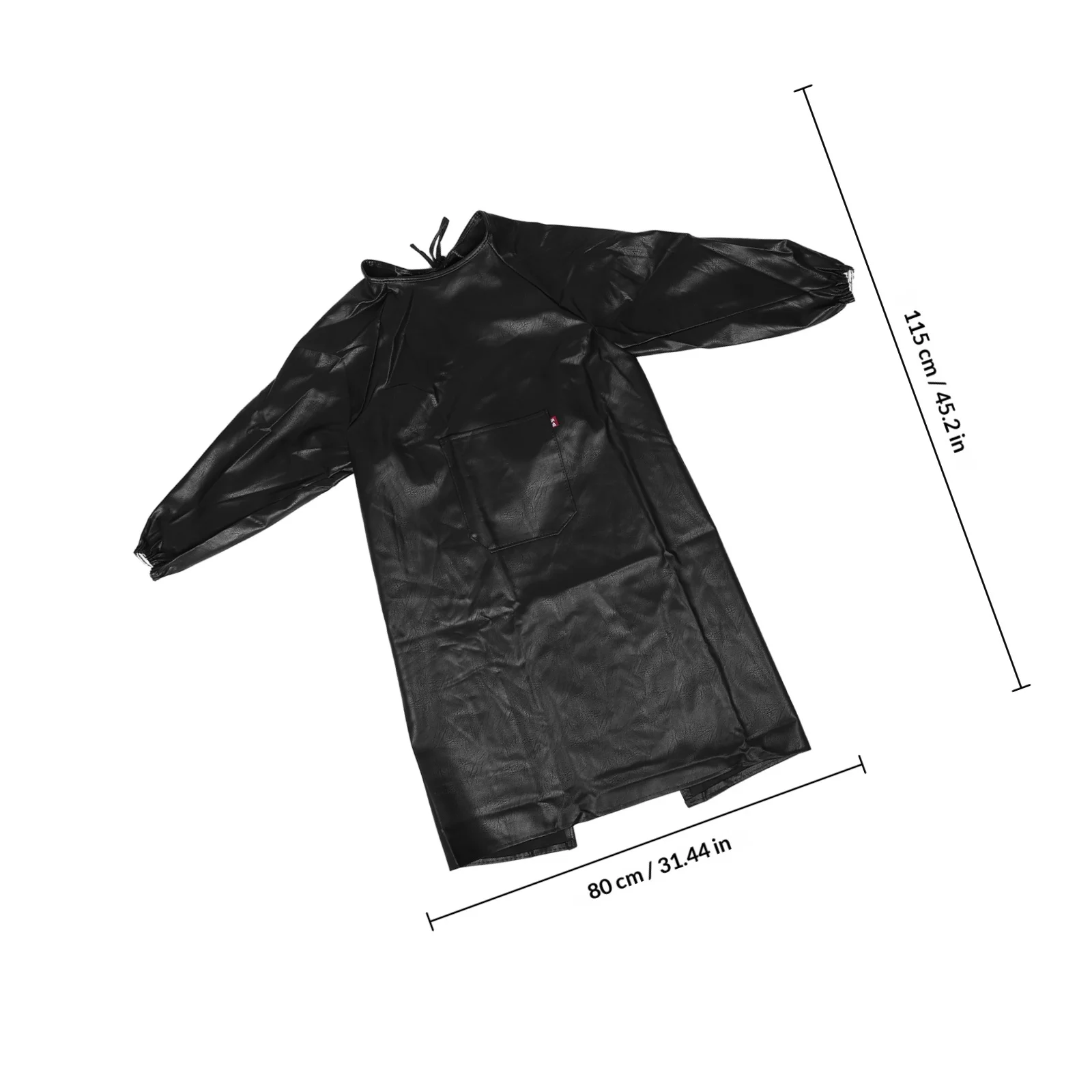 Men's Long Sleeve PU Apron Waterproof Oil Resistant Acid Alkali Resistant Heavy Duty Smock for Kitchen Seafood Fish Cleaning