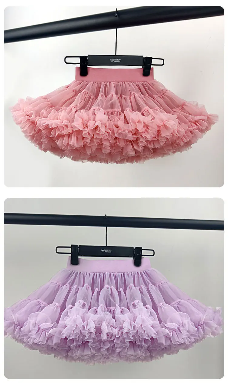 HEIßER Upgrade Mädchen Tüll Rock Baby Kinder Tutu Pettiskirt Rock Kinder Flauschigen Ballett Rock Party Prinzessin Mädchen Kleidung B022 – Detail 11