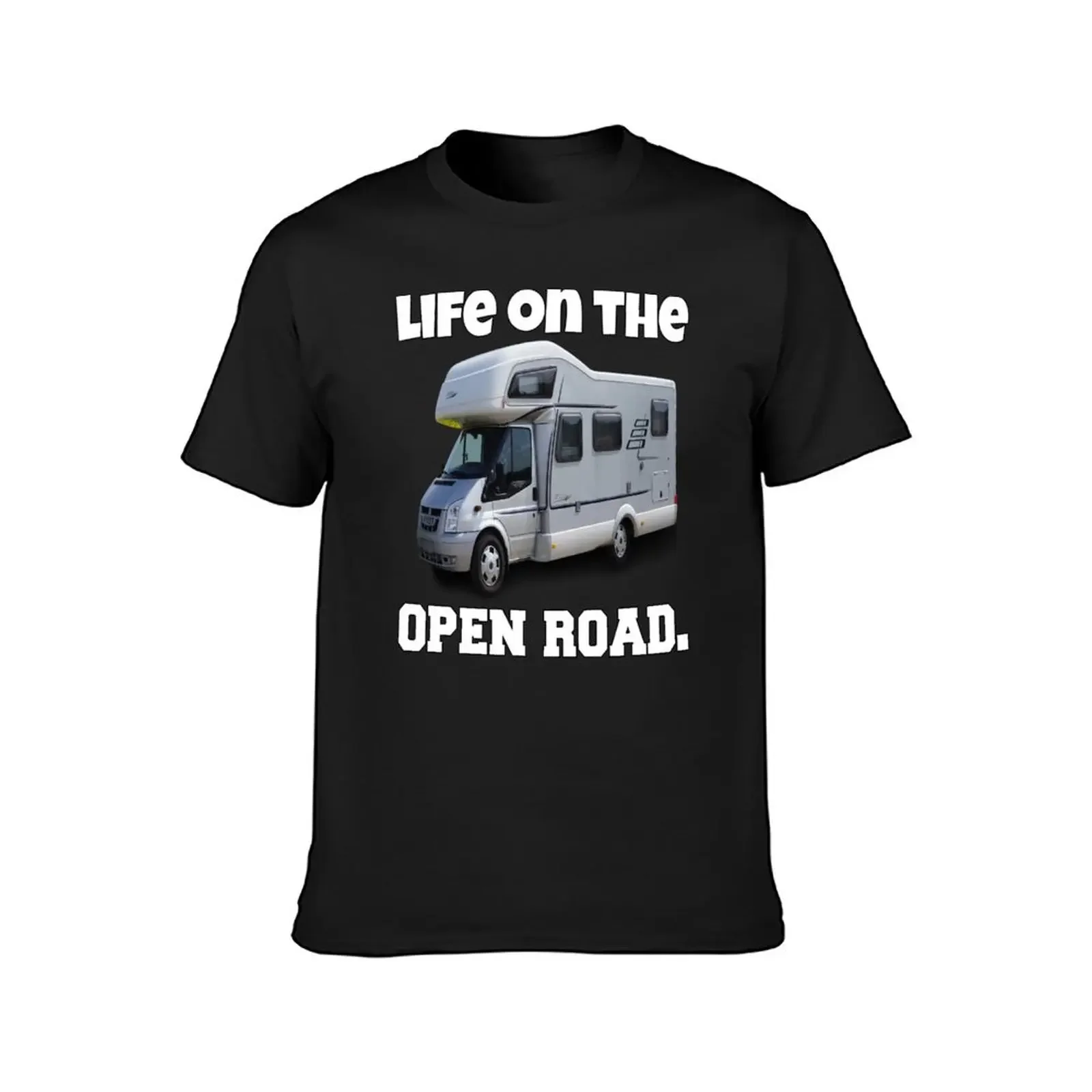 Camping RVing Camper Life On The Open Road T-Shirt oversizeds korean fashion Short sleeve tee big and tall t shirts for men