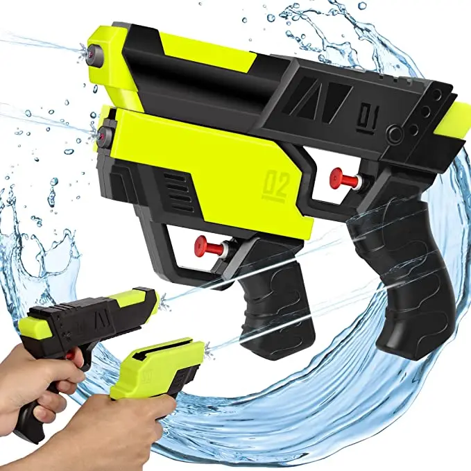 2 in 1 Shooting Water Gun for Summer Children Split Double Battle Water Gun Toys for Boys Girls Playing Water Game on the Beach