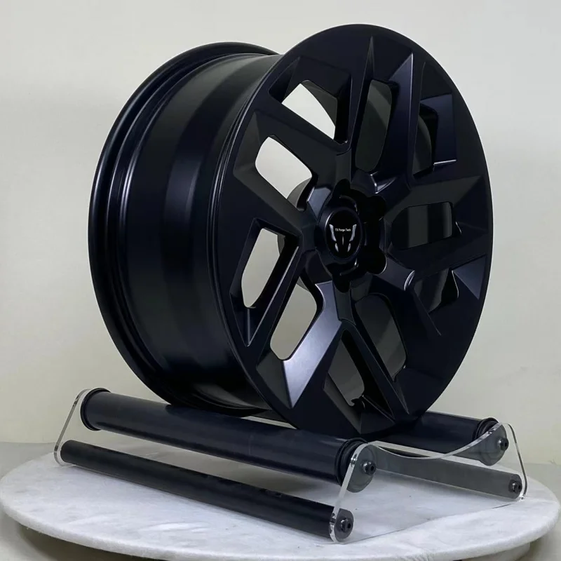 Customized Lightweight Aluminum Alloy 6061-T6 Matte Black Alloy Forged Wheels15-26 Inch Car Rims  Passenger Car Wheels