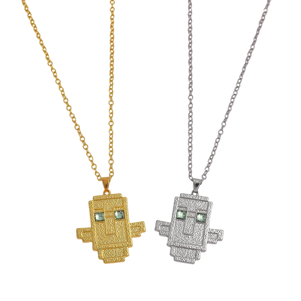 Game Totem of Undying Cosplay Necklace Alloy Cyberpunk Pendant Necklace Accessories Decoration Props
