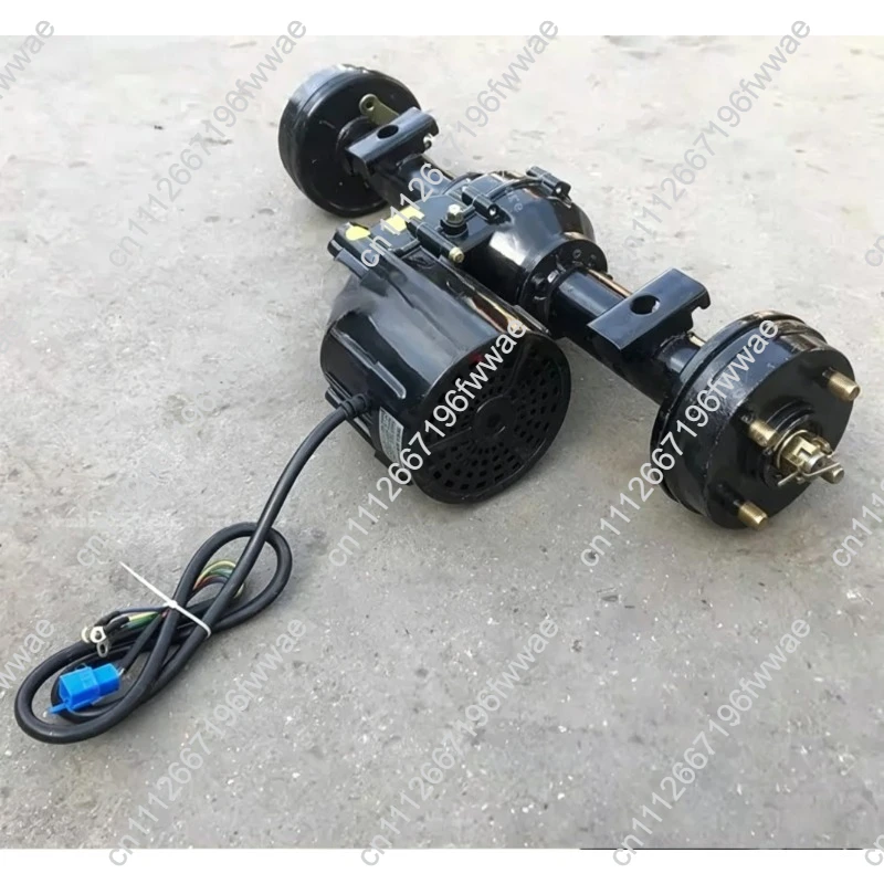 For 1:28 Low Speed Drum Brake Rear Axle Assembly 48V 800W Brushless Motor for Electric Wheelbarrow Conversion Parts