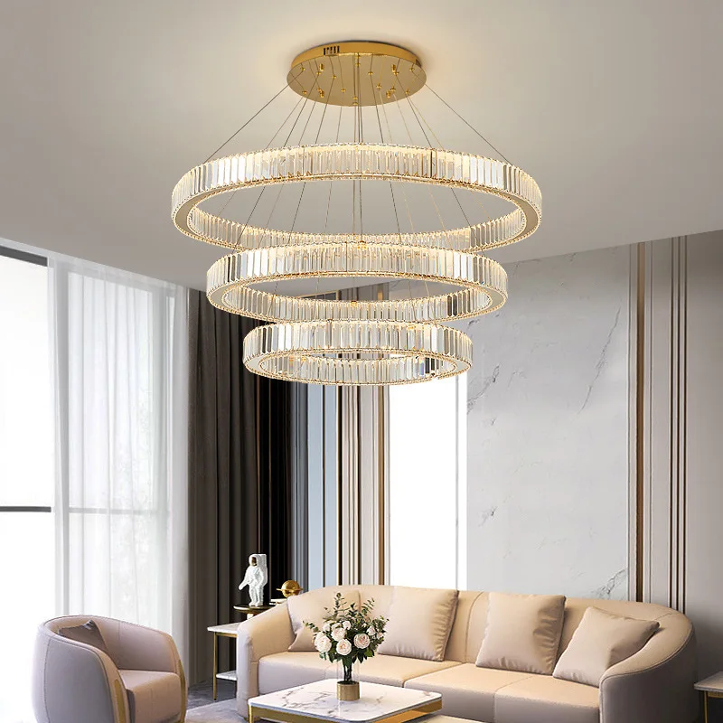 Imagem -05 - Modern Crystal Led Chandelier Teto Pingente Fixture Sala de Jantar Sala de Estar Cozinha Quarto Luxo k9 2024