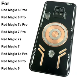 For Nubia Red Magic 6 7 8 Pro + Case 7s Pro Magnetic Absorption Back Cover Red Magic 6s Pro Red Copper Heat Dissipation 8 Pro+