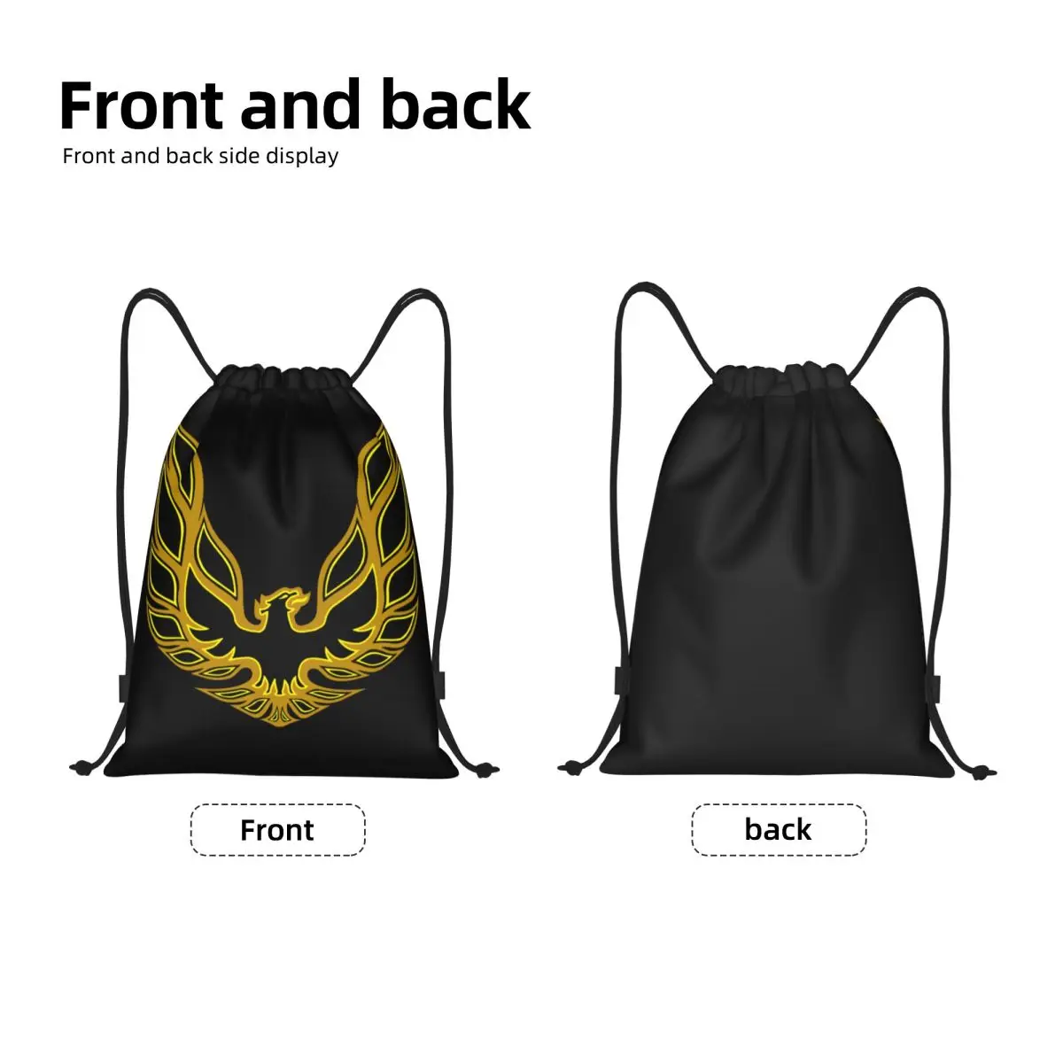 Custom Racing Transs Bird AM Drawstring Backpack Bags Men Women Lightweight Gym Sports Sackpack Sacks for Yoga