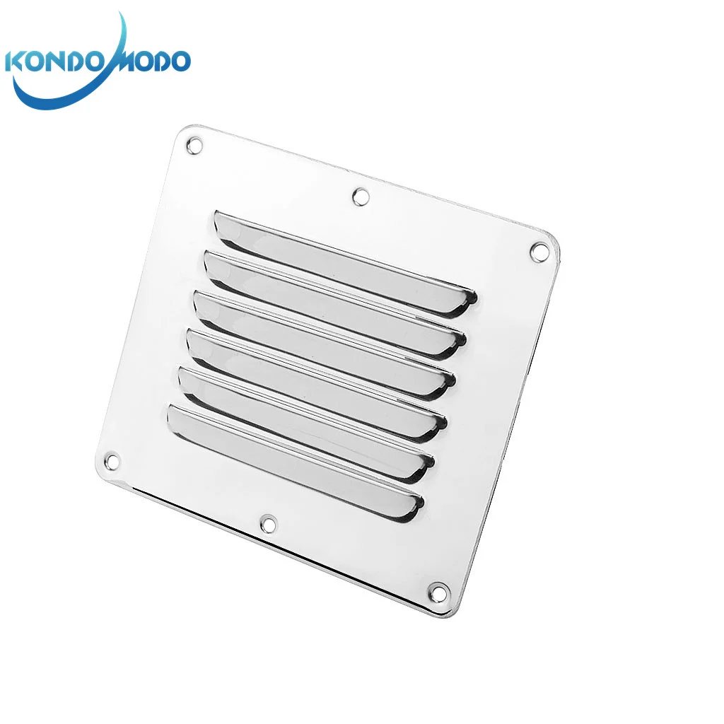 316 Stainless Steel Boat Marine Square Air Vent Louver Vent Grille Ventilation Louvered Ventilator Grill Cover Marine Hardware