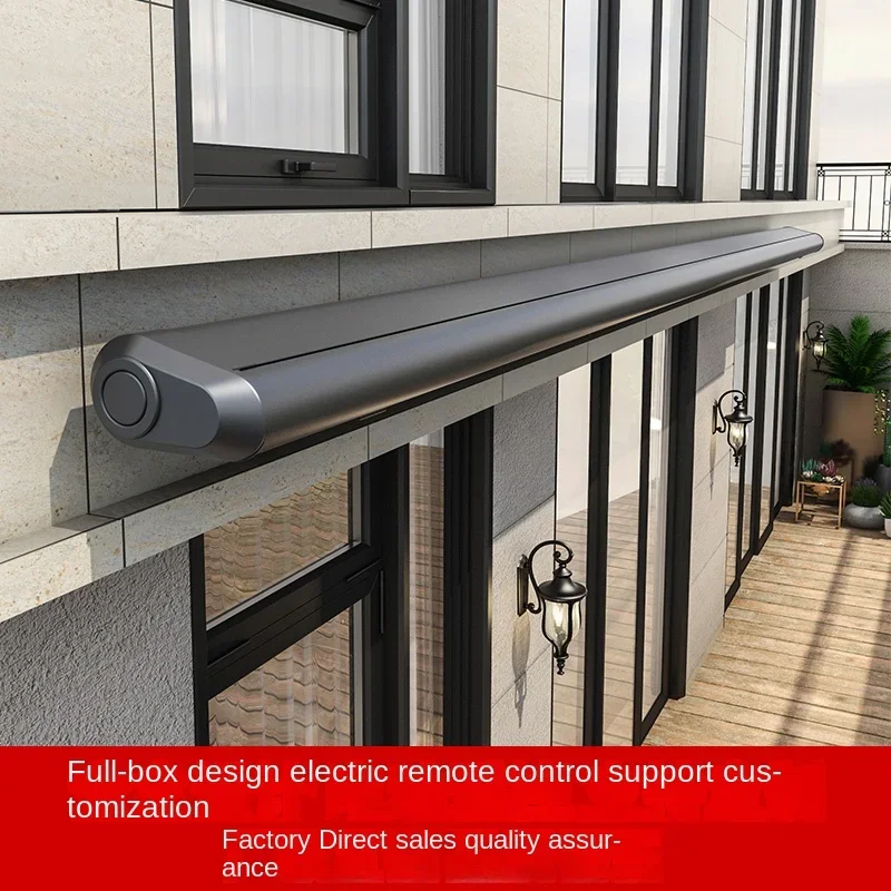 Electric Canopy Full Box Sunshade Telescopic Villa Balcony Automatic Canopy Outdoor Household Rain and Sun Protection Remote