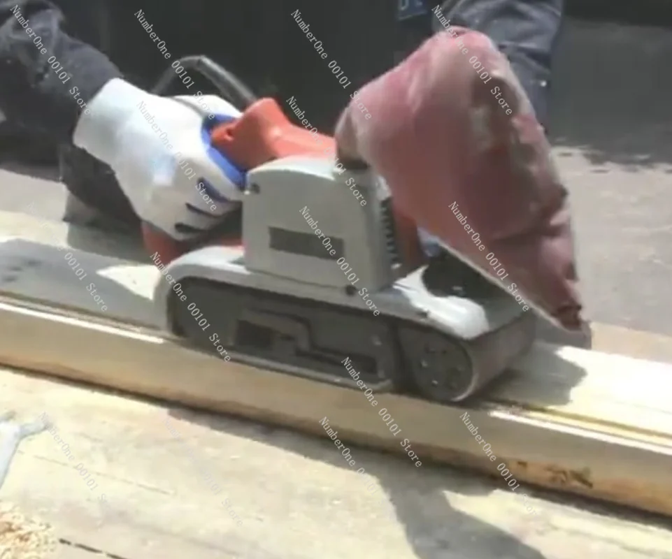4 Inch Belt Sander , Variable Speed Sandpaper Grinder & Polisher for Wood Metal, with Dust Collection